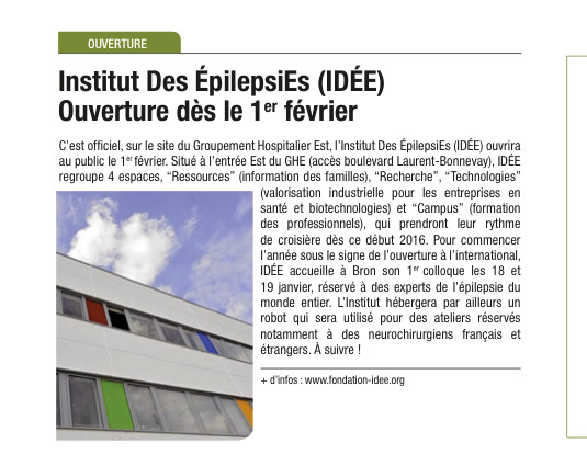 Ouverture dès le 1er février 2016