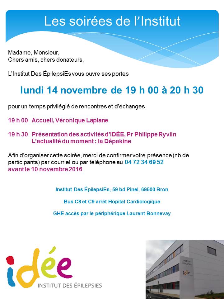 14 nov. 2016 à Lyon avec le Pr Ph. Ryvlin