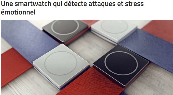 Une smartwatch qui détecte attaques et stress émotionnel