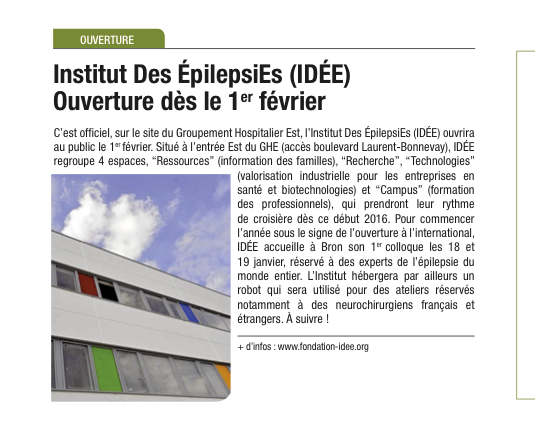 Ouverture dès le 1er février 2016